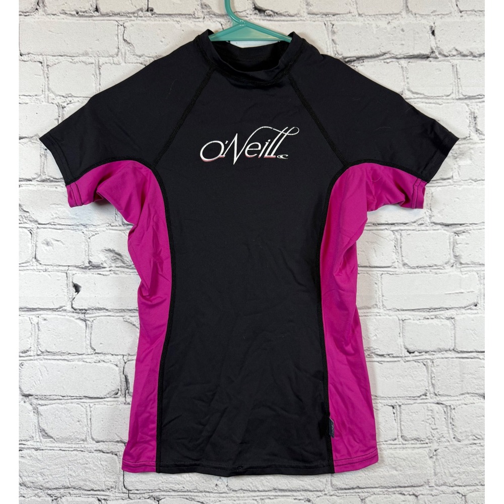 O'Neill Skins SPF 50+ Rash Guard Short Sleeve Swim Shirt‎ Top size Small
